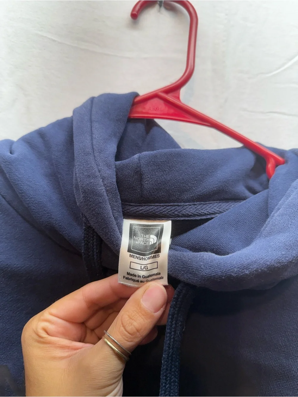 The North Face Men's Navy Hoodie Sweatshirt